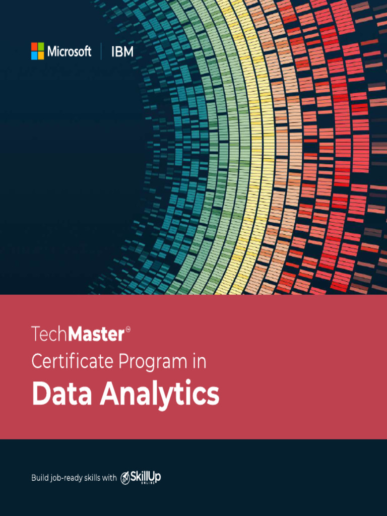 TechMaster Data Analytics Certificate Program | PDF | Analytics | Data ...