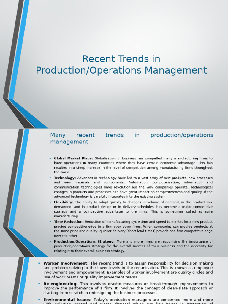 Trends in Operation MGMT | PDF | Waste | Waste Management