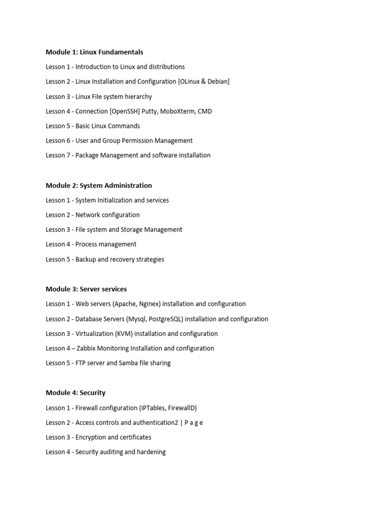 Comprehensive Linux Administration Guide | PDF