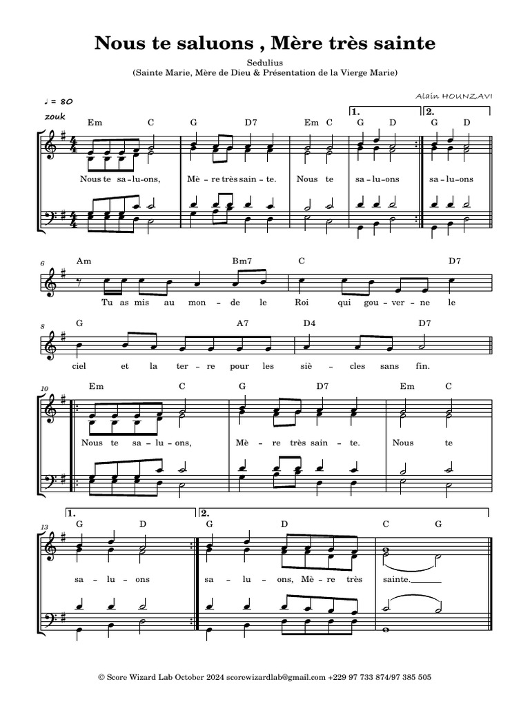 Hymne à la Vierge Marie | PDF, image size:768x1024