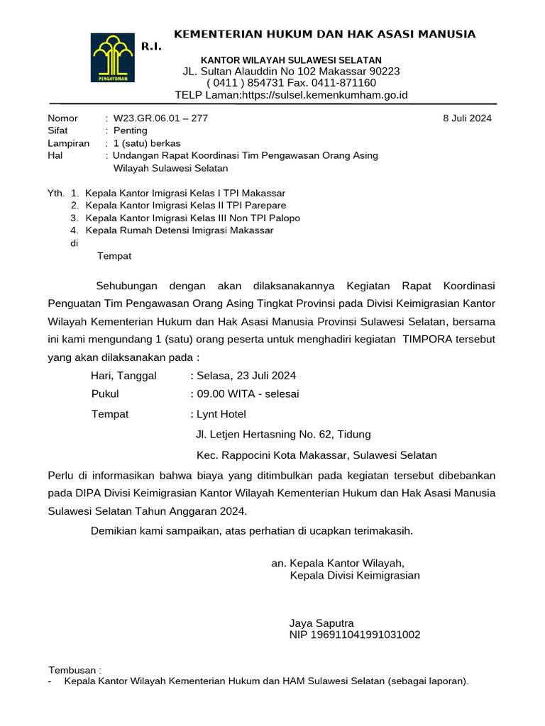 Undangan TIMPORA | PDF