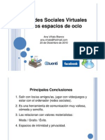 Charla Redes Sociales Virtuales Como Espacios de Ocio, Dirigida a Alumnos de Batxillerato 20 de Diciembre de 2010
