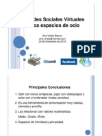 Charla Redes Sociales Virtuales Como Espacios de Ocio, Dirigida A Alumnos de Batxillerato 20 de Diciembre de 2010