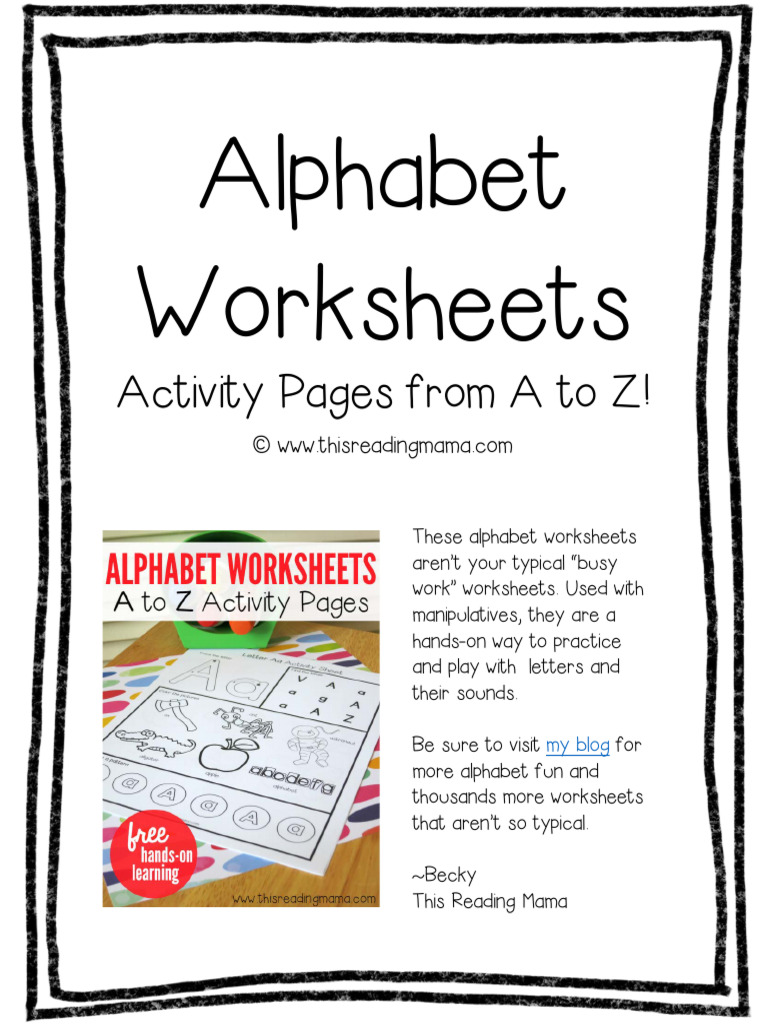 Engaging Alphabet Worksheets | PDF | Nature