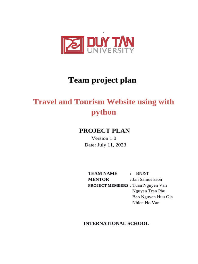 CMU IS 432 KIS Travel and Tourism Website Using With Python Project ...
