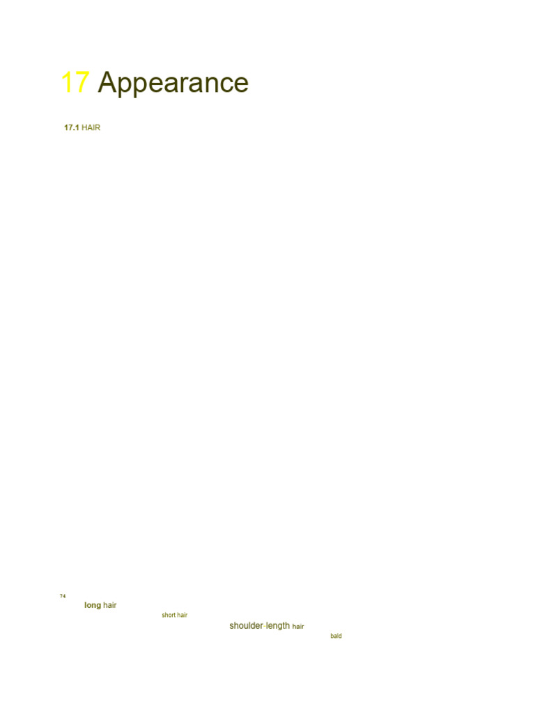 Appearance Pdf Hair Beauty