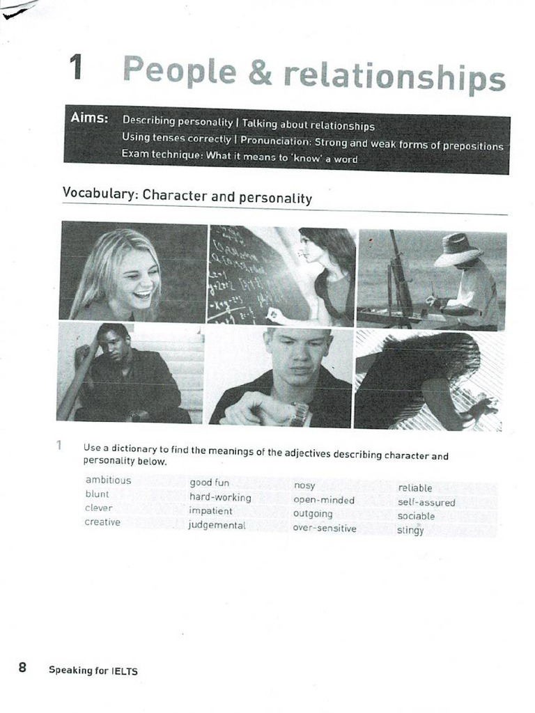 People and Relationships Speaking | PDF
