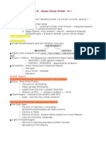 ByzantineFeudal Europe Study Sheet