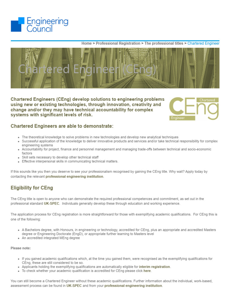 Engineering Council | PDF | Career And Technical Education | Qualifications