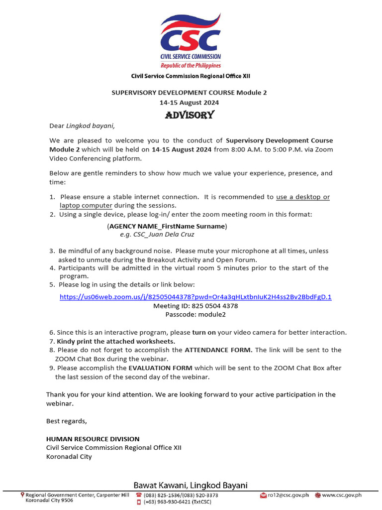 Supervisory Development Course Module 2 | PDF