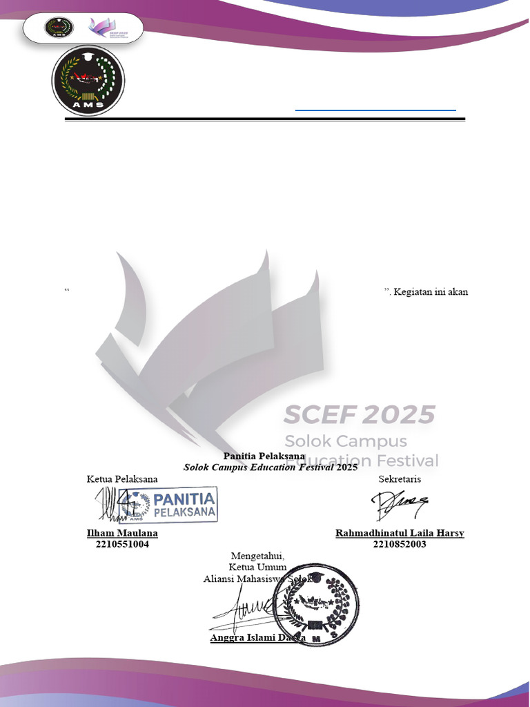 Undangan SCEF 2025 untuk Gubernur | PDF
