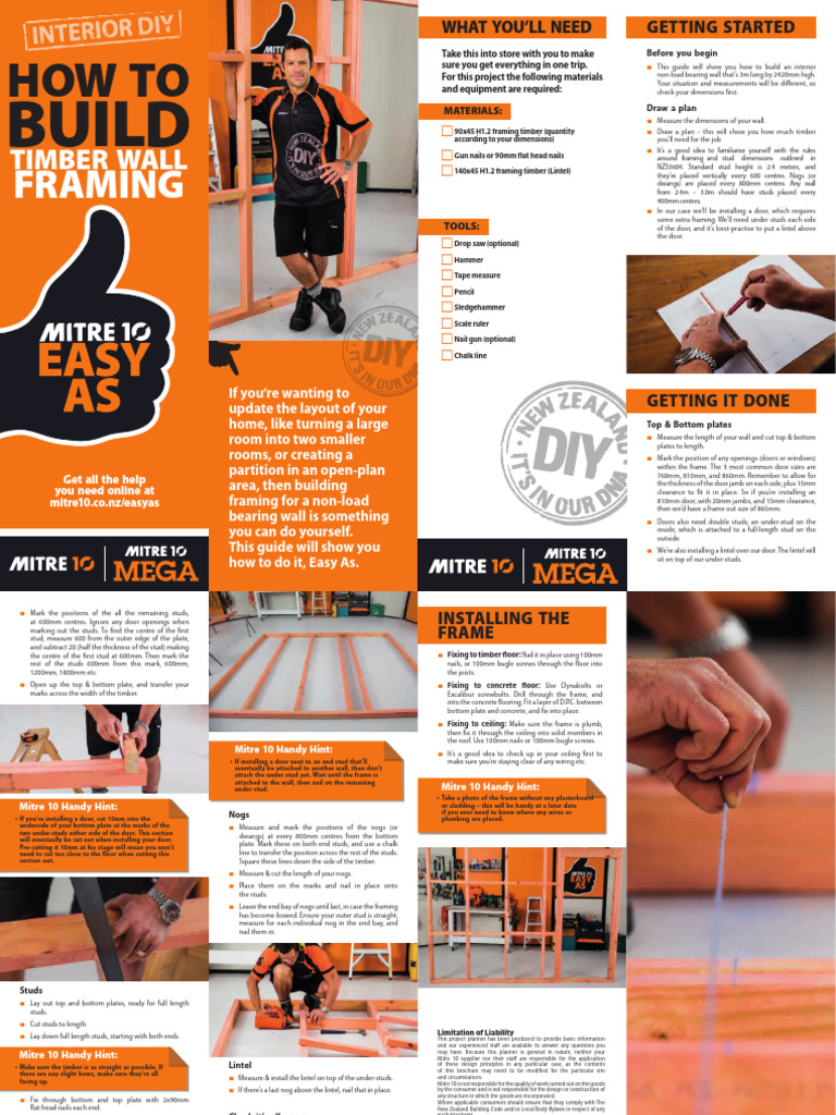 MI0 0703 Framing EASY AS Guide v8 Web | PDF | Framing (Construction ...