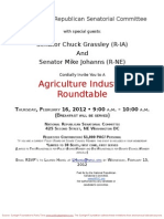 Agriculture Industry Roundtable For National Republican Senatorial Committee