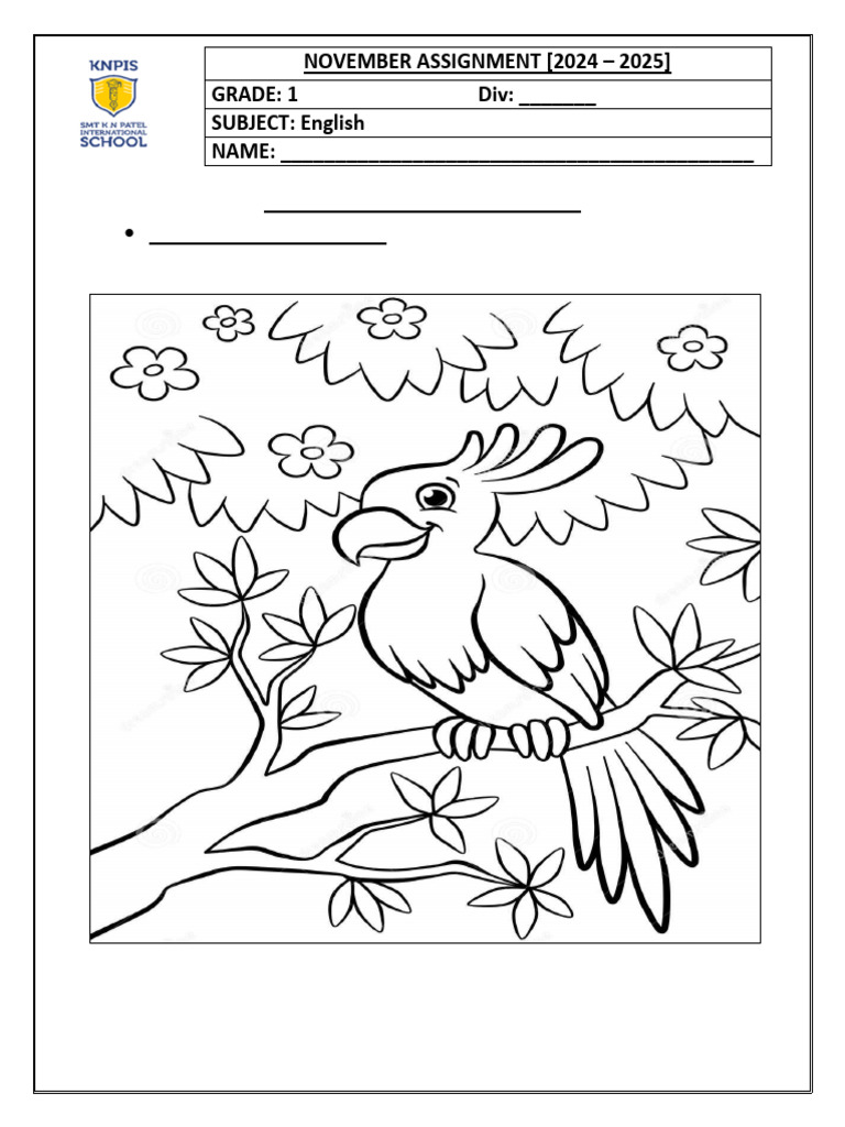Ch 5 the parrot and the fig tree poem we are at the park grammar