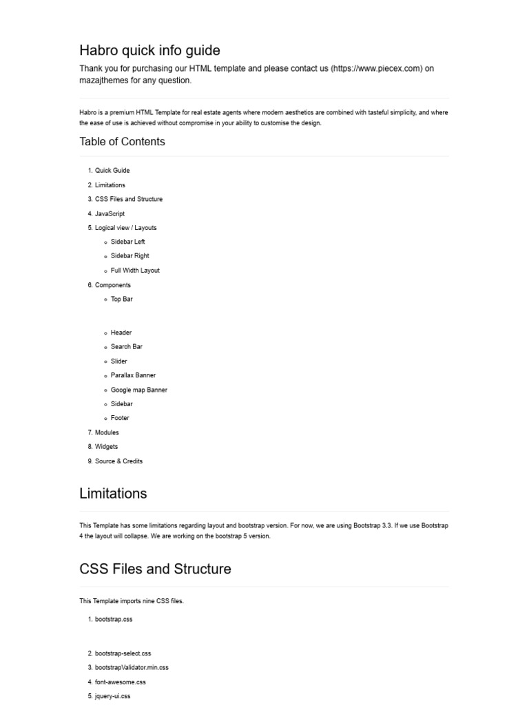 Habrodocumentation | PDF | J Query | Bootstrap (Front End Framework)