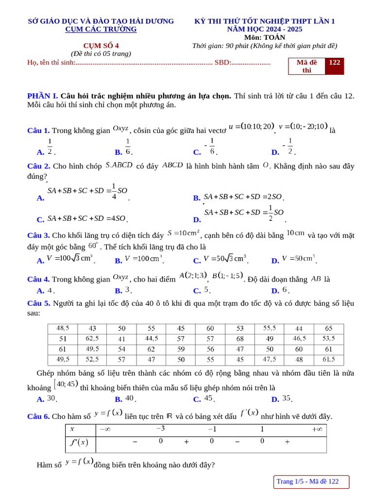 TOÁN Made 122 | PDF