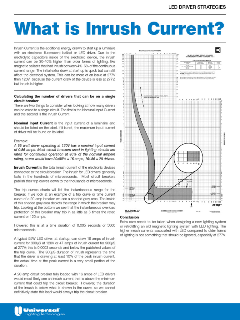 Understanding Inrush Current in LED Drivers | PDF | Electric Current ...