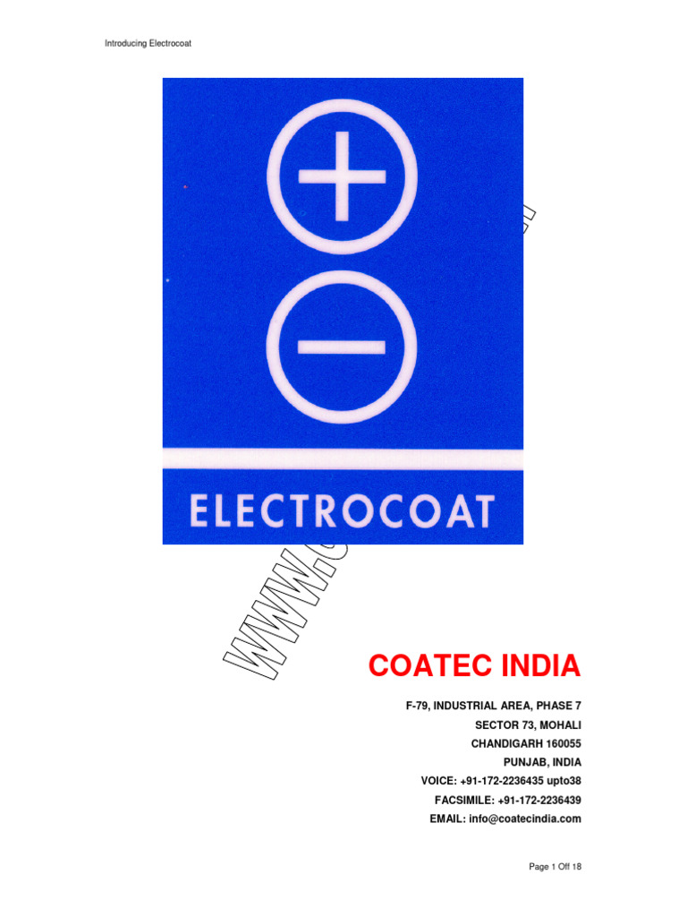 Overview of Cathodic Electrocoating | PDF | Paint | Corrosion