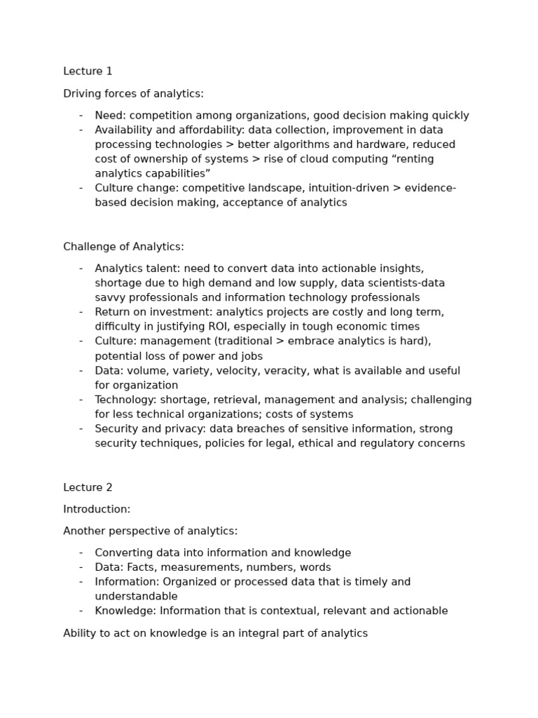 Info analytics review pdf cluster analysis statistical classification