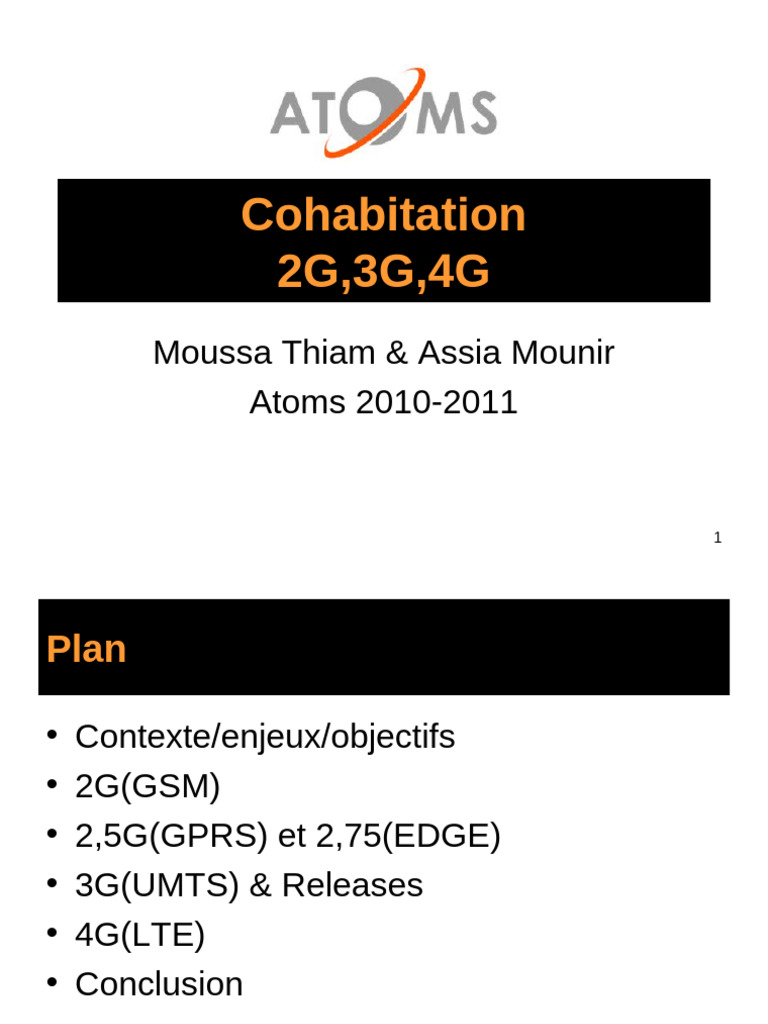 Évolution des Réseaux Mobiles 2G à 4G | PDF | GSM | LTE (Télécommunication)