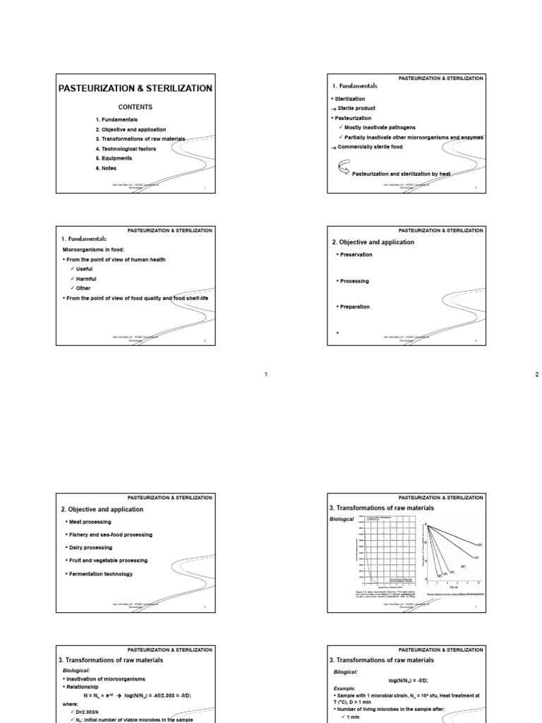 Microsoft PowerPoint - Pasteurization and Sterilization | PDF ...