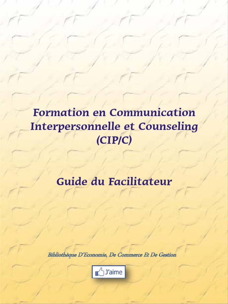 Guide de Formation en Communication CIP/C | PDF | Apprentissage ...