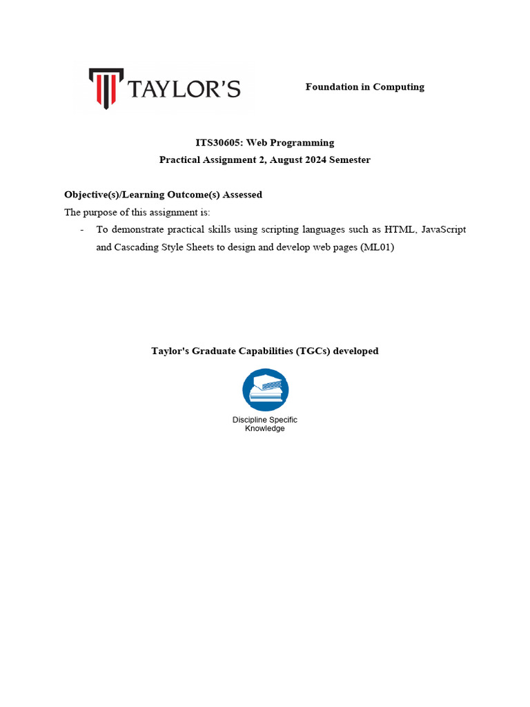 Web Programming E-commerce Assignment | PDF | Java Script | World Wide Web