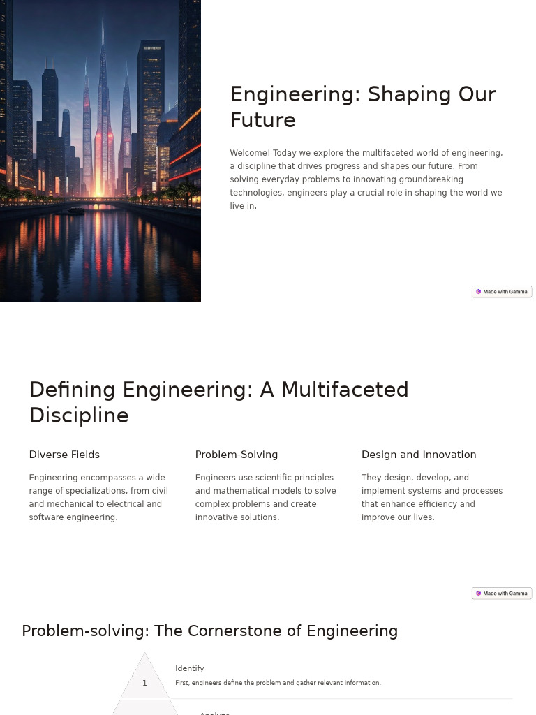 Engineering: Innovating for Tomorrow | PDF | Engineering | Innovation