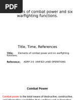 6 Warfighting Functions NCODP 15 Jan 2025 | PDF | Military Intelligence ...