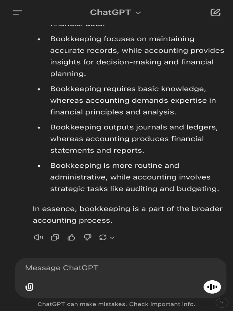 Bookkeeping vs. Accounting Explained | PDF