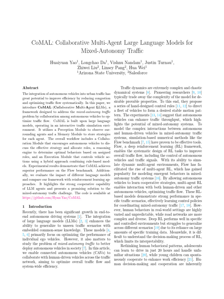 CoMAL - Collaborative Multi-Agent Large Language Models For | PDF ...