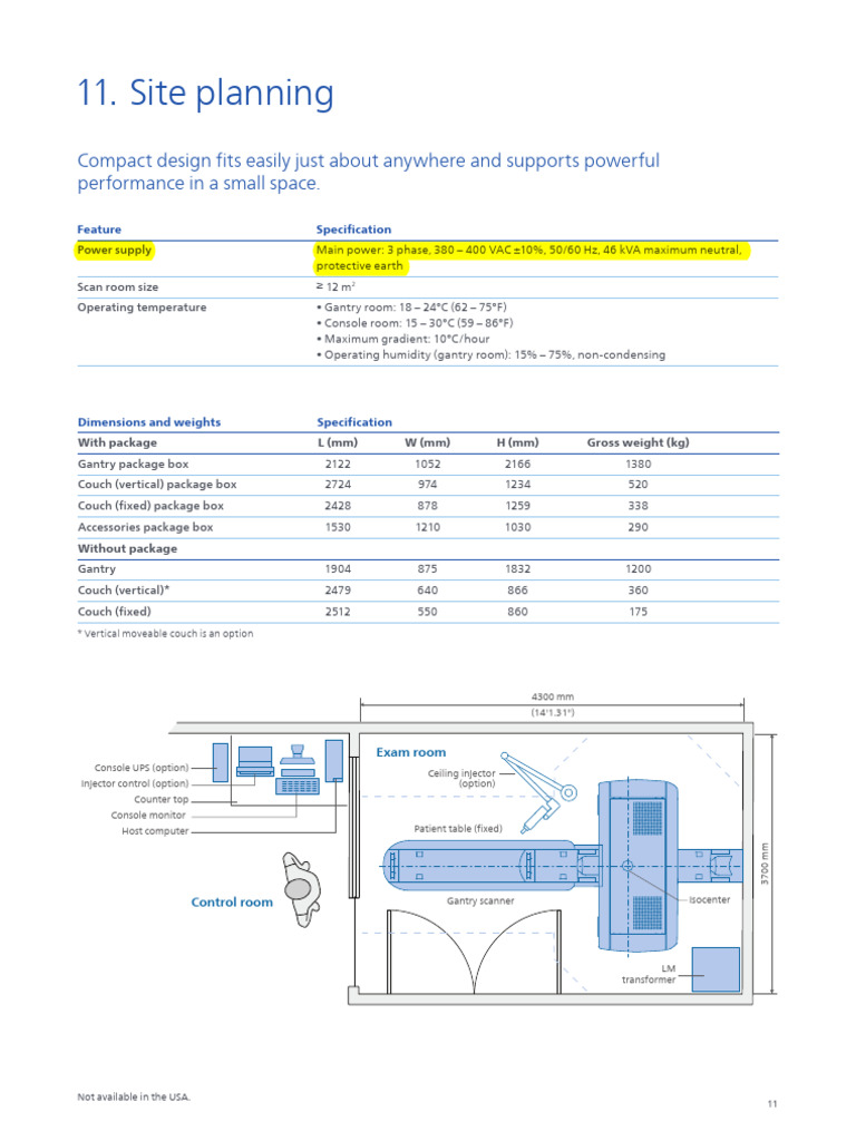 Gantry Scanner Specifications & Dimensions | PDF