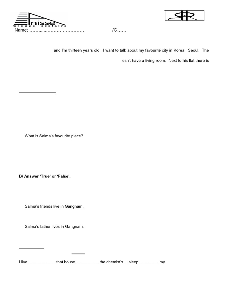 Test 2 Model 7 English 1ac Second Term | PDF