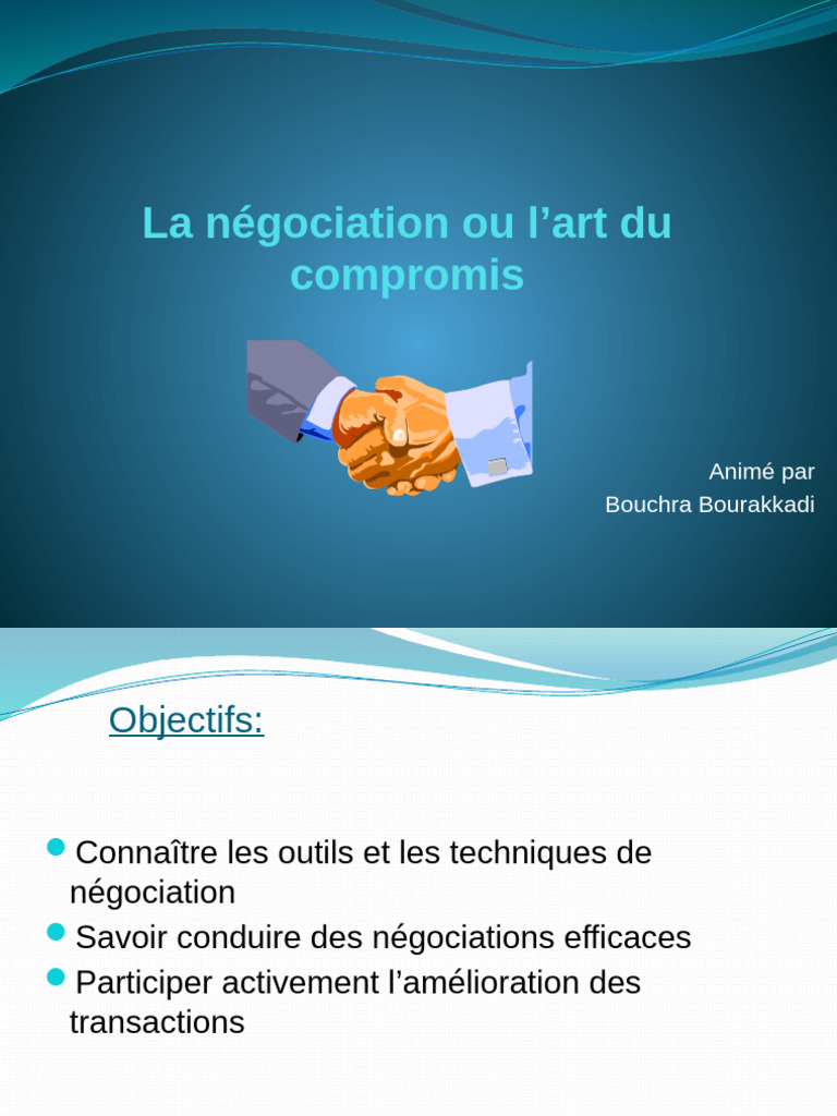 Techniques et Stratégies de Négociation | PDF | Négociation