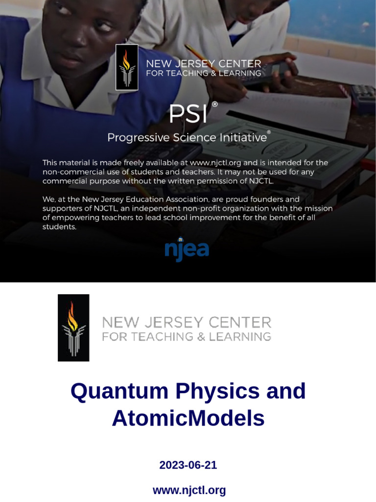 AP Phys2 Quantum Physics Presentation 2023-10-01 | PDF | Radioactive ...