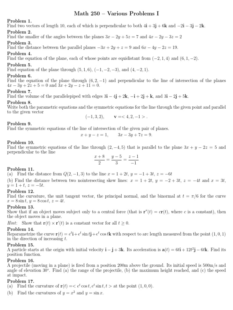 250 Add1 | PDF | Line (Geometry) | Physical Quantities