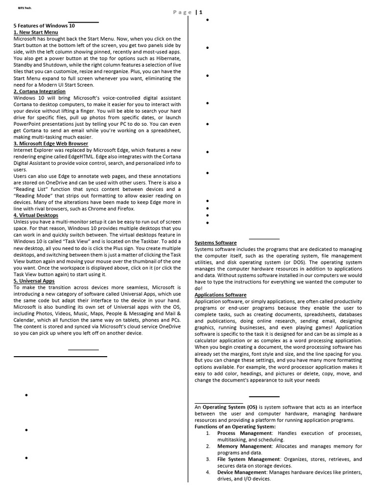 Os 11 jan 25 pdf operating system application software
