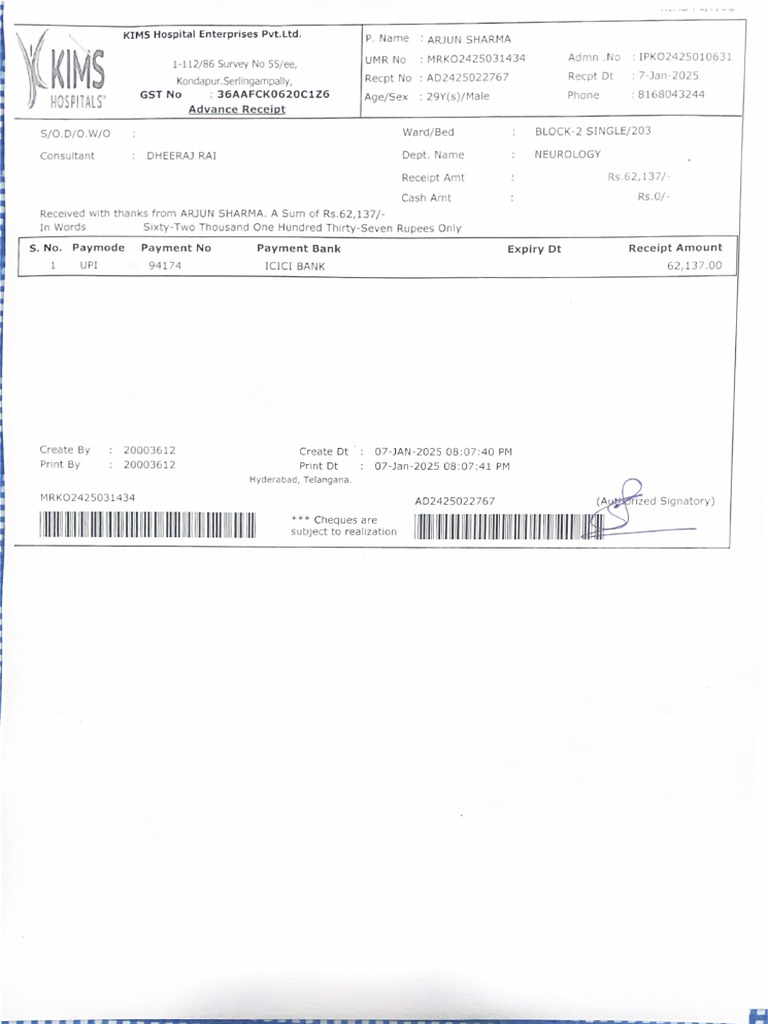 Final Bill | PDF