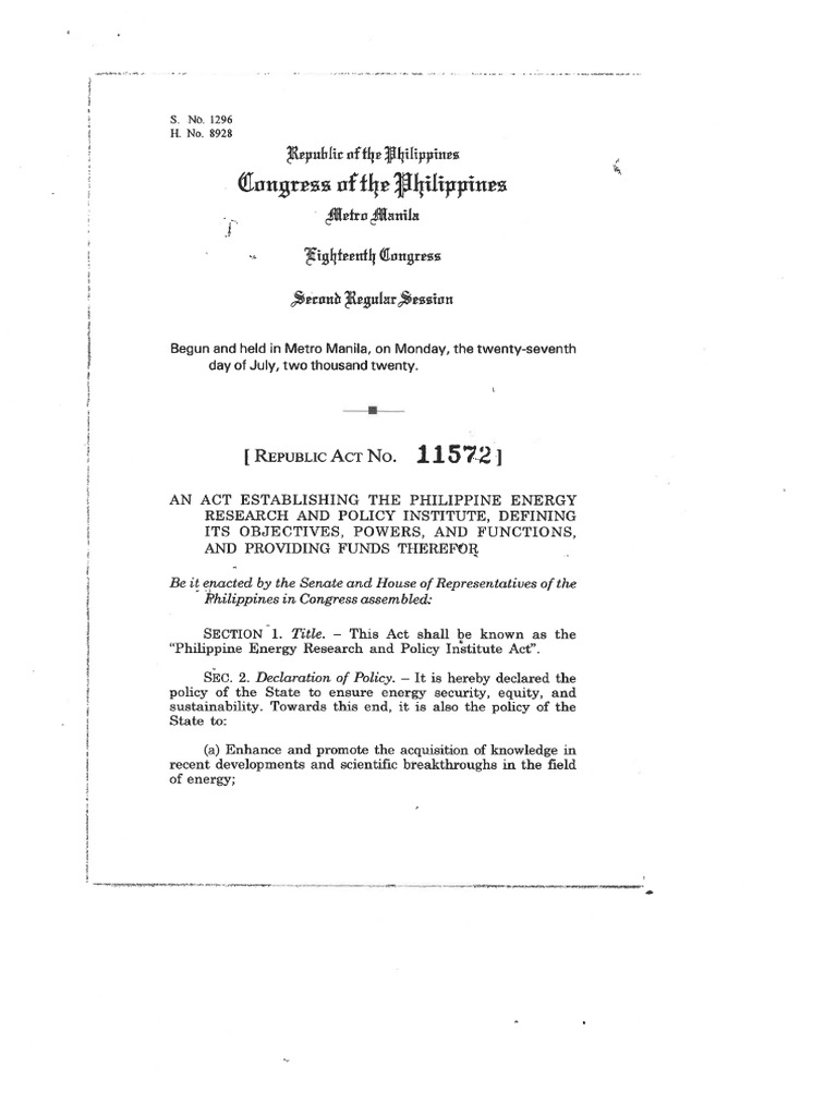 Ra 11572 RRD | PDF