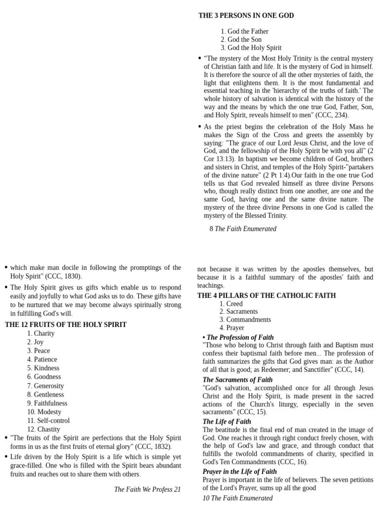 Cle Reviewer | PDF | Catholic Church | God The Father