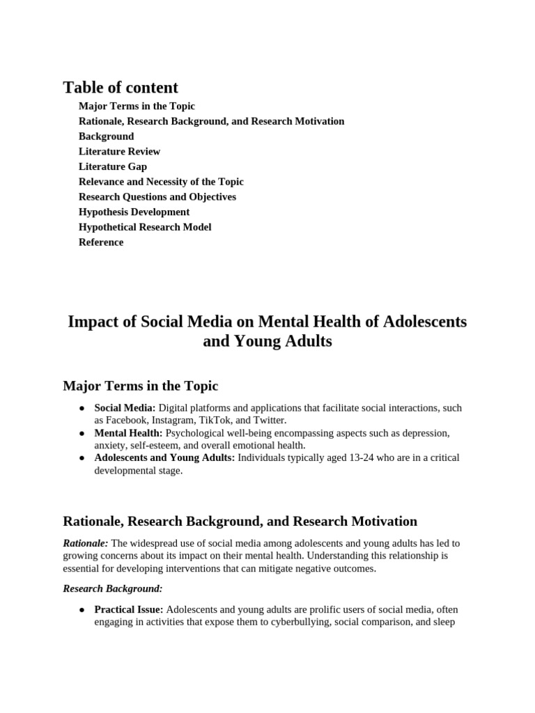 Social Media's Impact on Youth Mental Health | PDF | Adolescence ...