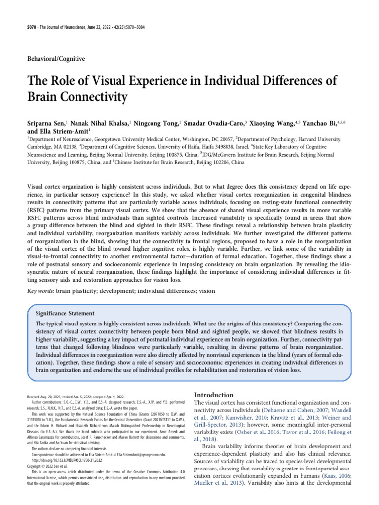 5070.full | PDF | Visual Cortex | Variance