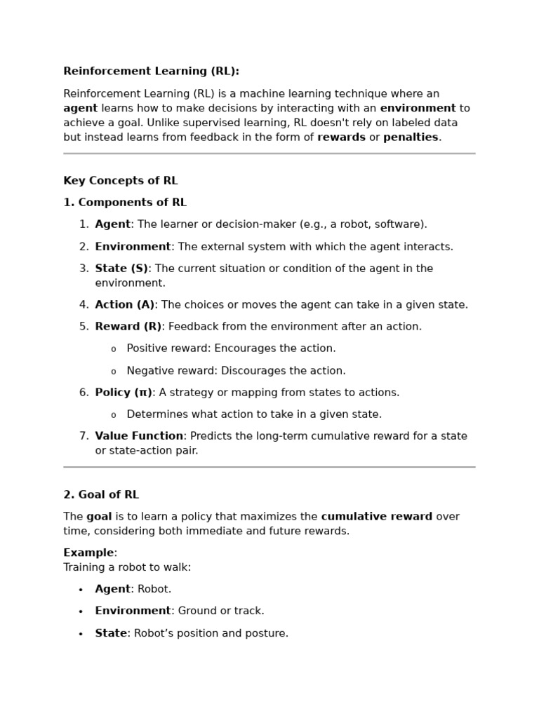 Understanding Reinforcement Learning Concepts | PDF | Learning | Cognition