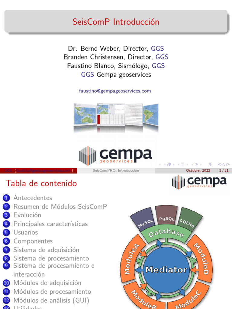 Introducción a SeisComP y SeisComPRO | PDF | Protocolo de Control de ...
