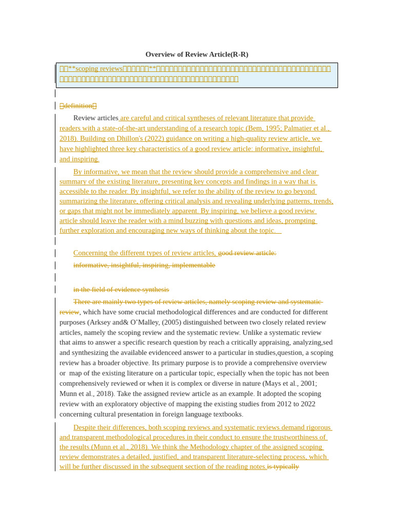 U13 CR part | PDF | Systematic Review | Methodology