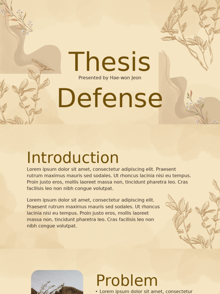 Thesis Defense by Hae-won Jeon | PDF | Methodology | Procedural Knowledge