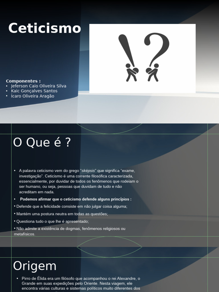 Ceticismo: Filosofia e Princípios | PDF