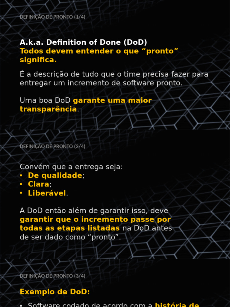 03.8 - Definição de Pronto | PDF
