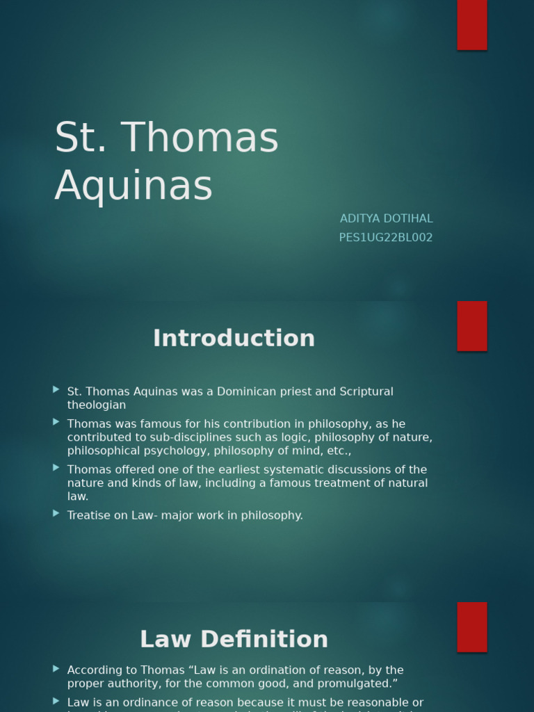 Understanding Aquinas on Law and Justice | PDF | Natural Law | Thomas ...