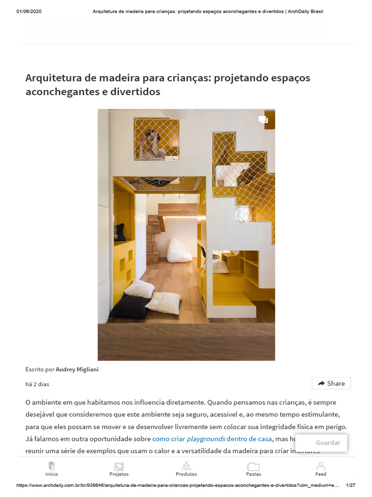 Arquitetura de Madeira para Crianças - Projetando Espaços Aconchegantes ...